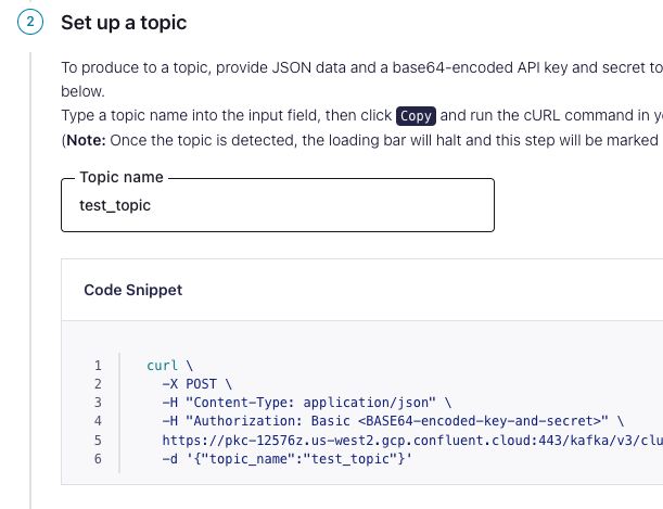 create a kafka topic online